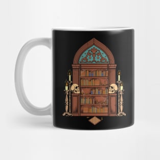 Gothic bookshelf - Dark Academia Mug